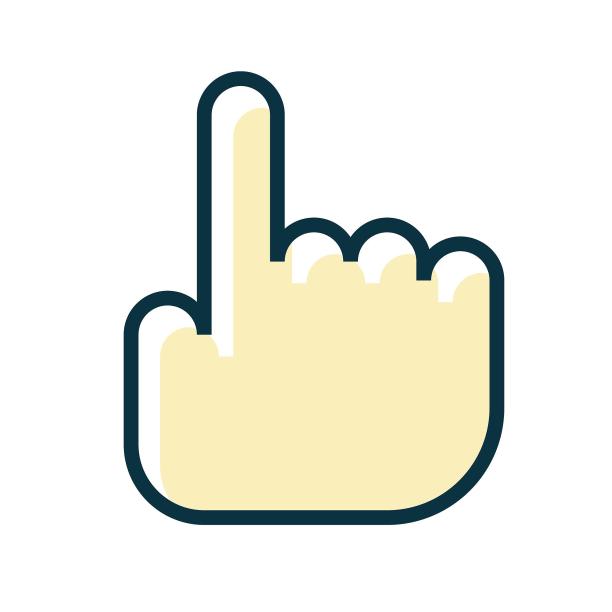 icon手指点击图标元素图片下载