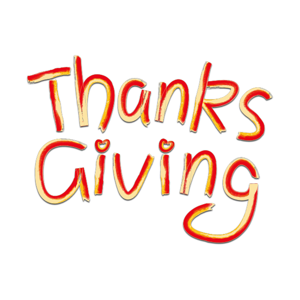 感恩节手写中英文艺术标题图片下载