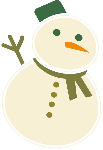 手绘插画风格冬天节日气氛装饰元素图片下载