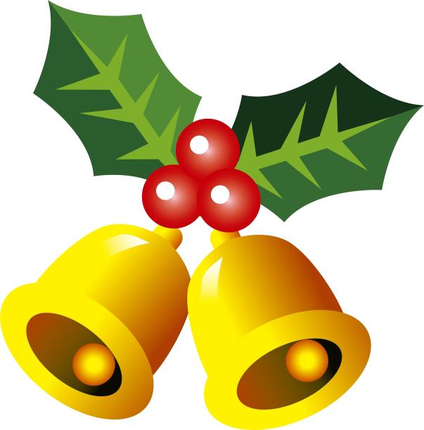 手绘插画风格节日圣诞节气氛铃铛装饰元素素材图片