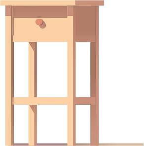 手绘插画风格住宅家具多功能储物小桌子扁平化元素图片下载