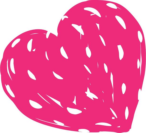 粉色爱心心形卡通涂鸦手绘元素图片下载