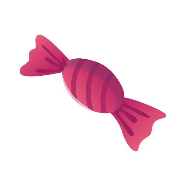 万圣节糖果糖美味扁平卡通元素图片下载