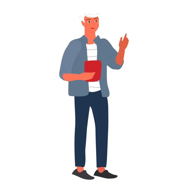 办公工作上班人物扁平元素素材图片