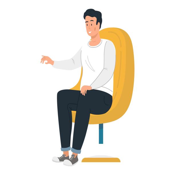 工作商务聊天讲话扁平元素素材图片