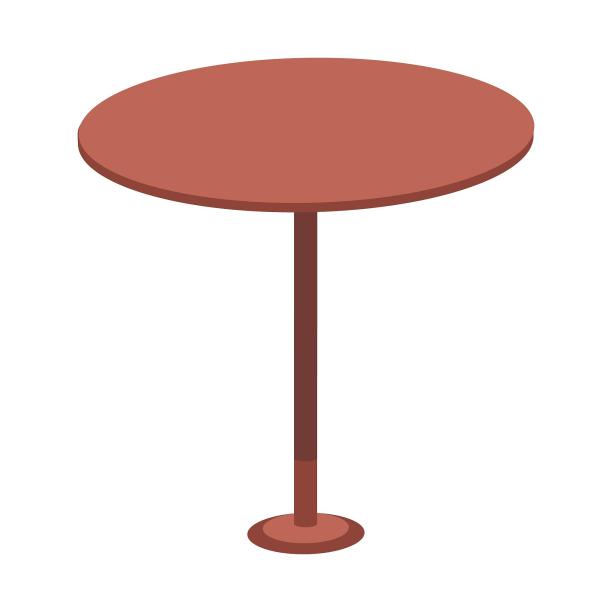 桌子餐桌饭桌简约扁平元素图片下载