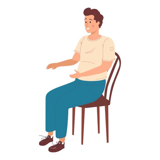 聊天说话工作卡通扁平元素素材图片