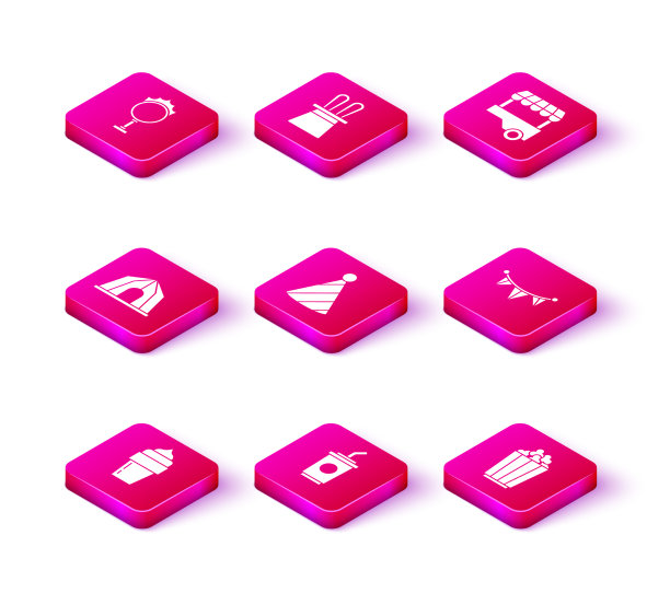 冰淇淋纸杯与水马戏团帐篷图片下载