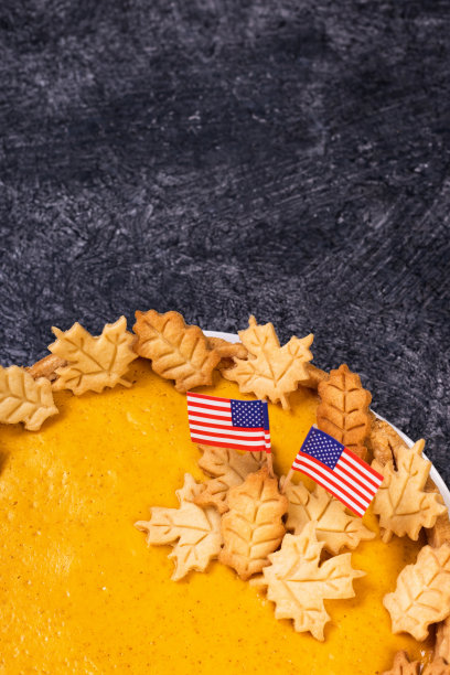 自制肉桂和山核桃辣南瓜派图片下载