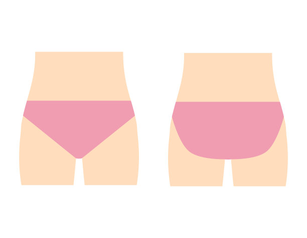 身体部位。VIO。脱毛。女性。美。矢量插图。图片下载