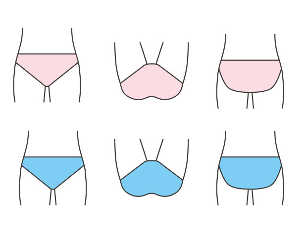 身体部位。VIO。脱毛。女性。美。矢量插图。图片下载