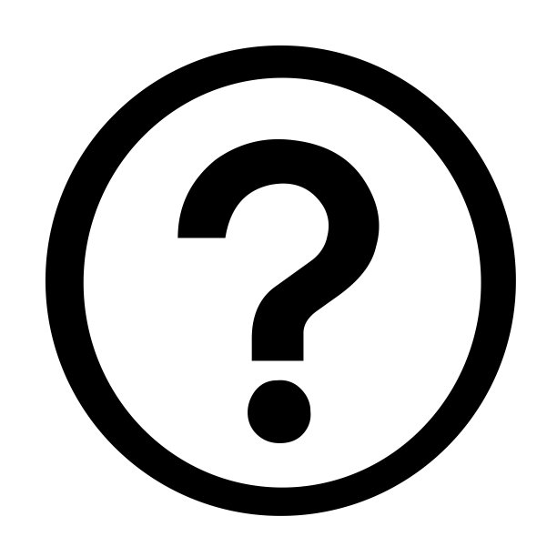 问题图标平面设计风格。图片下载