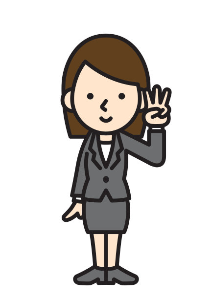 穿着西装工作的年轻女子图片下载