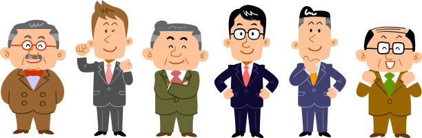 商业团队的男人的所有年龄图片下载