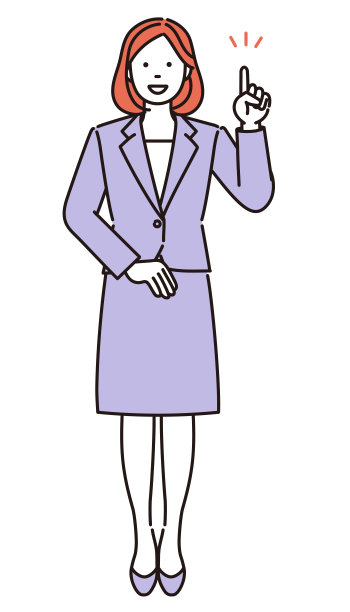 一个女商人全身的简单解释。图片下载