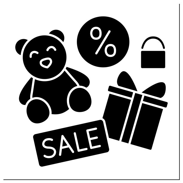 玩具店字形图标图片下载