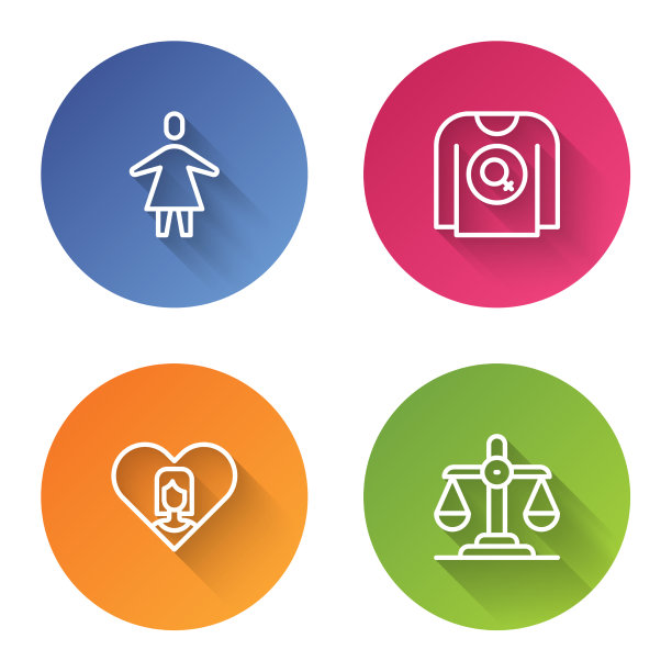 设线女性女权主义衬衫心与女性图片下载