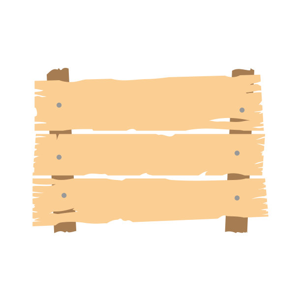 老木盾。黑板上的指示。矢量图。水平的观点。白色背景上的孤立物体。隔离。图片下载