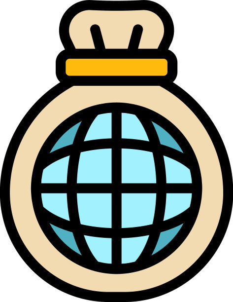 全球慈善图标颜色轮廓图片下载