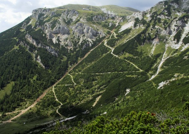 Schlangenweg到Karl-Ludwig-Haus，奥地利，欧洲图片下载