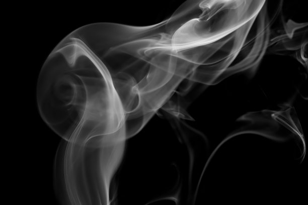 旋转运动的白烟群图片下载