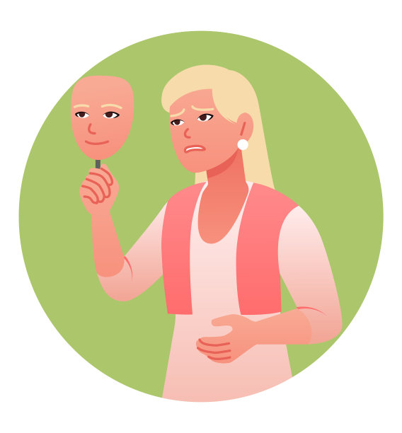 被冒犯的女人正戴着面具图片下载