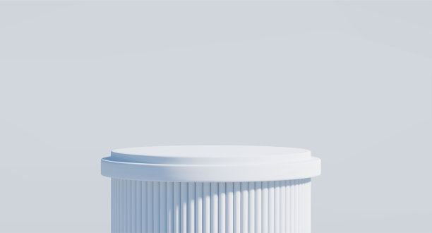 3D渲染平台为您的产品展示。空白矢量3d插图。图片下载