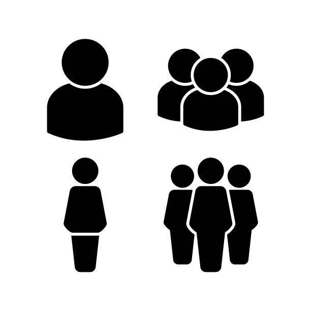 人，帐户，用户图标平面孤立在白色背景。用户的象征。矢量图图片下载