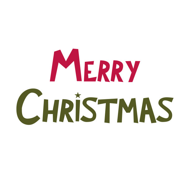 圣诞快乐精美贺卡文字短语手绘元素矢量素材图片下载