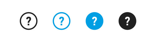 问号简单的图标设置为您的设计图片下载