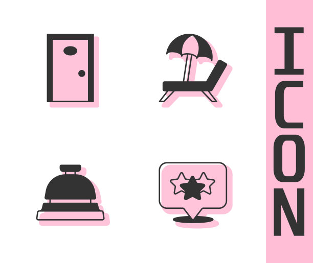 设有星级评定酒店的上门服务及门铃图片下载