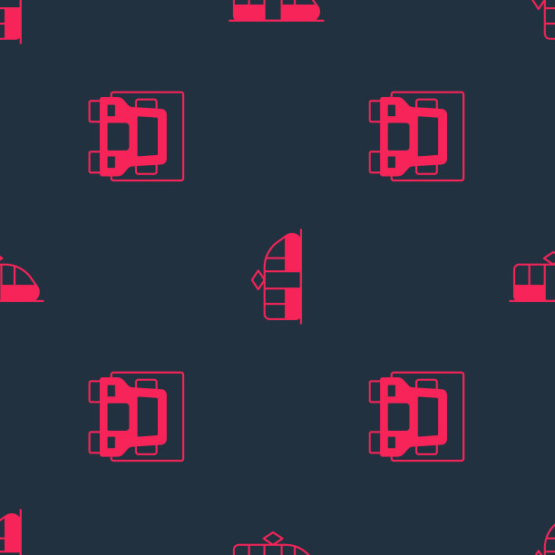 集货运卡车和有轨电车及铁路于一体图片下载