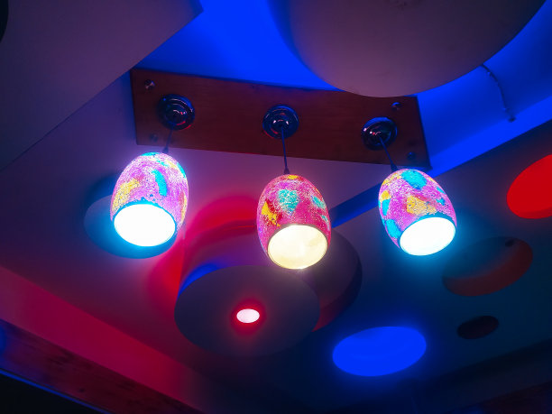 餐厅照明及室内装饰图片下载