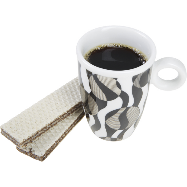 咖啡和威化饼干图片下载