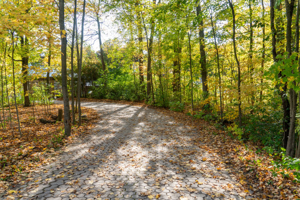 加拿大沃恩，伍德布里奇的科特莱特保护区小径图片下载