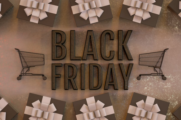 黑色星期五概念，礼盒图片下载