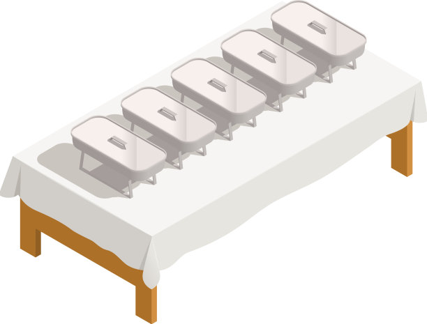 餐饮等距图标图片下载