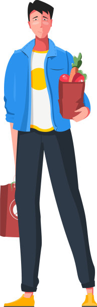 提着购物袋的男人图片下载