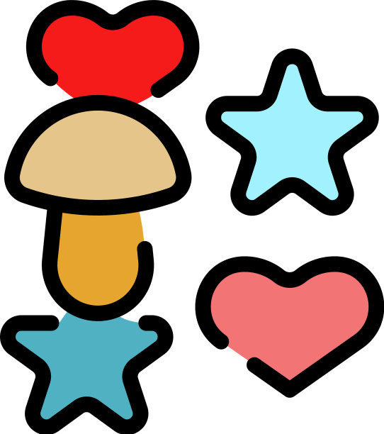 饼干模具烤箱图标颜色轮廓图片下载