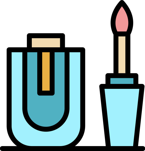 角质层凝胶图标颜色轮廓图片下载