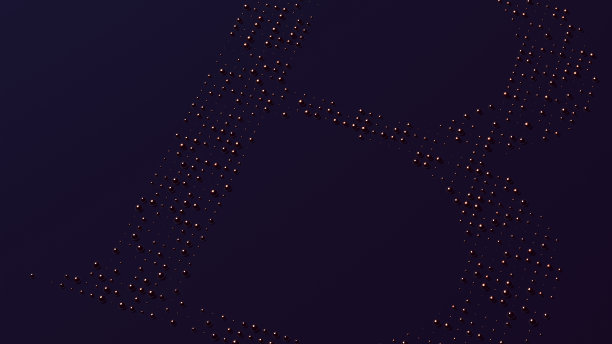 海军蓝青铜3d半色调盲文排版字母B圣诞冬夜字体设计图片下载