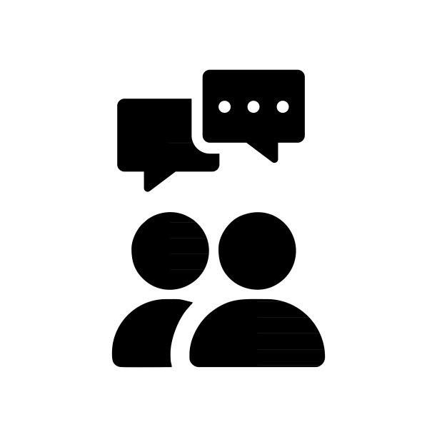 人们谈论图标，矢量插图图片下载