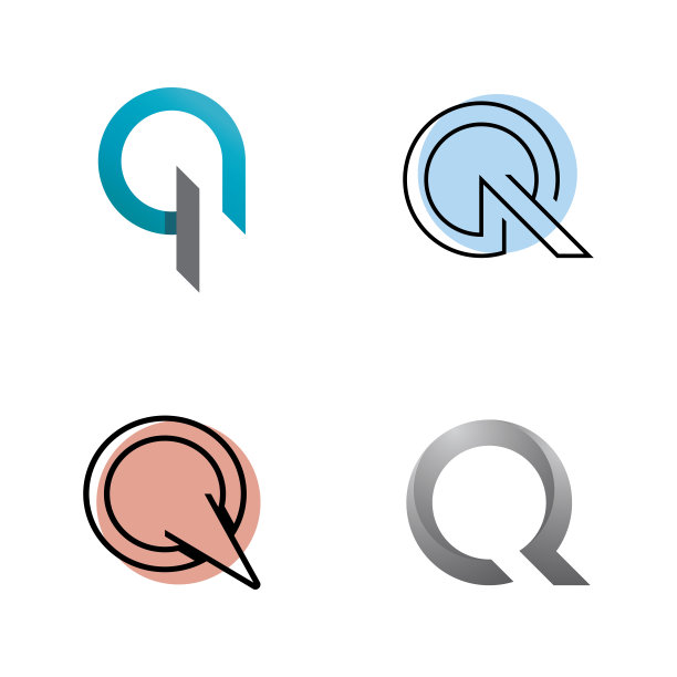 字母Q logo图标设计模板图片下载