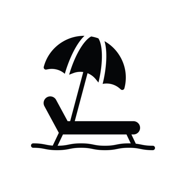 床太阳字形图标孤立在白色背景图片下载