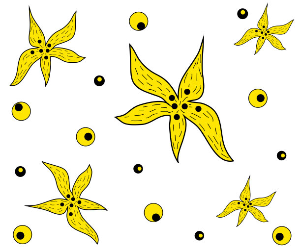 野生恐怖花朵的无缝图案图片下载