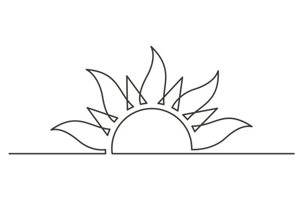 日出一行图片下载