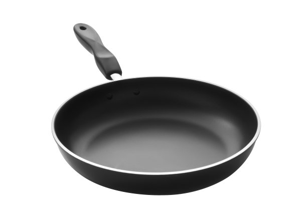 黑色金属盘隔离在白色背景上图片下载