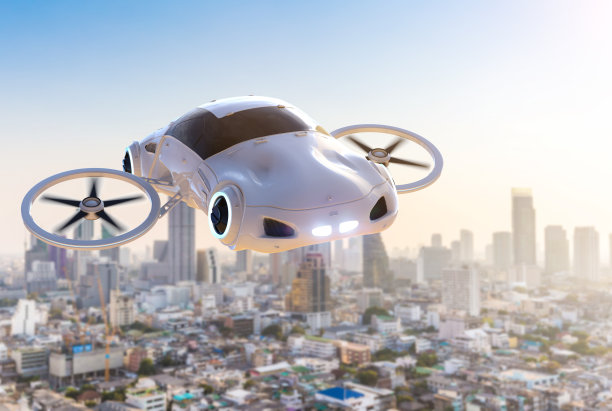 飞行汽车或无人驾驶汽车图片下载