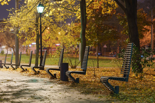 莫斯科公园里的一条小巷图片下载