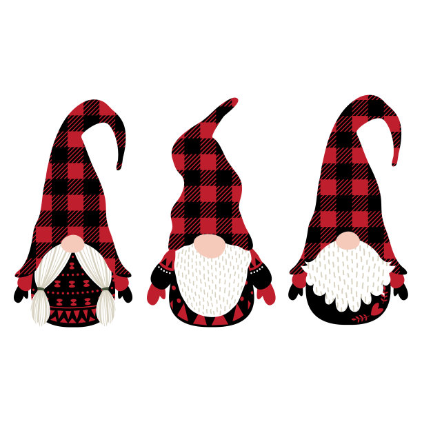 布法罗格子圣诞侏儒系列图片下载